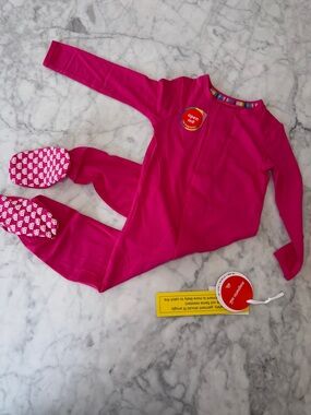 NWT Magnetic Me Modal Hot Pink Footed One-Piece 18/24M